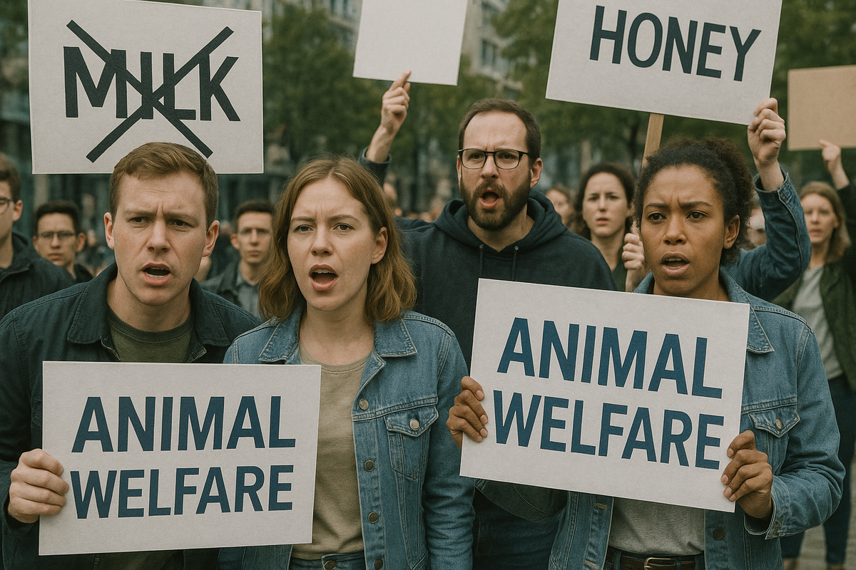 Vegans Protest Land of Milk and Honey