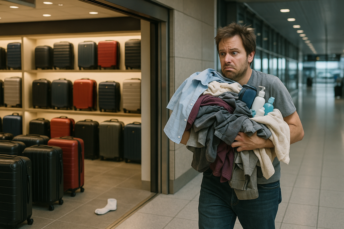 Airport Store Targets Travelers That Forgot to Pack Suitcase