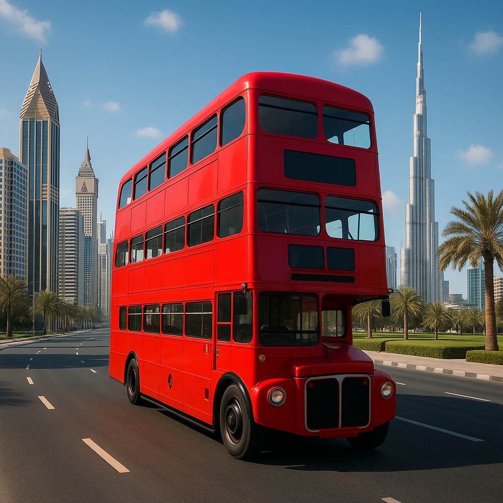 Dubai Looks to One-Up London with New Triple Decker Bus