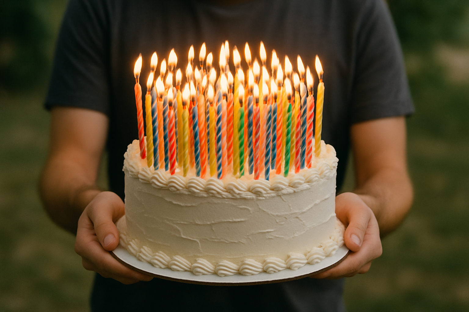 All 50 Candles Added to Cake out of Spite