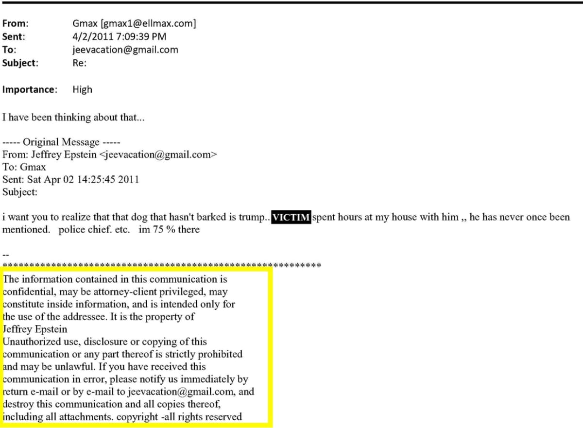 Republicans Outraged by Epstein Emails Published in Clear Violation of Legal Footer