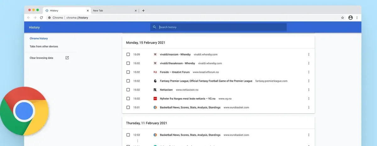 Browser History Cleared of Wrongdoing