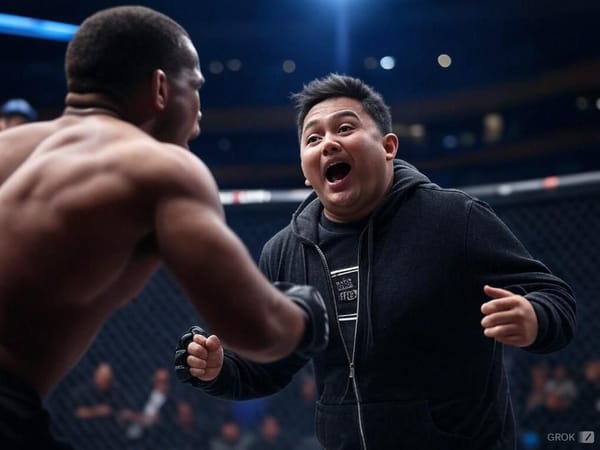Fan Immediately Regrets Running onto Field at UFC Match