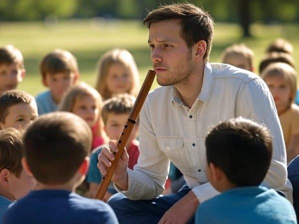 Modern Day Pied Piper Unsure What He's Going to Do with All These Kids