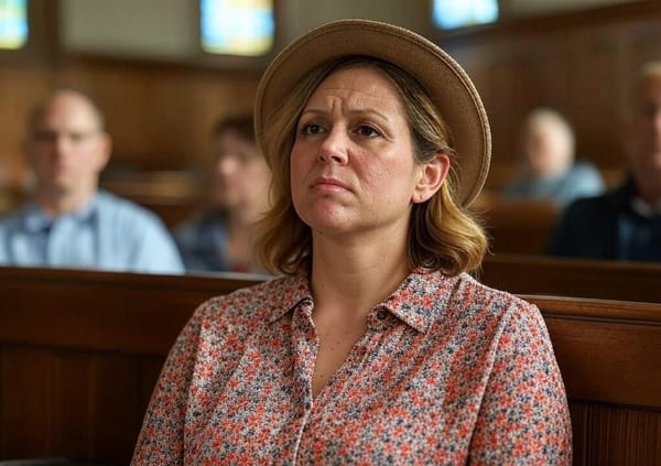 Woman Frustrated at Having to Listen to Sermon on 1x Speed