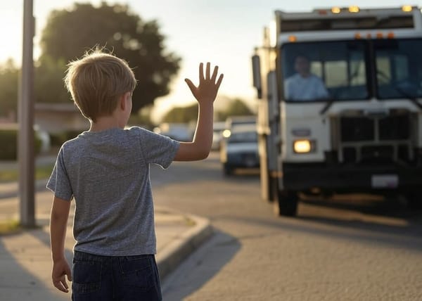 Garbage Truck Driver Feels Seen by Toddler