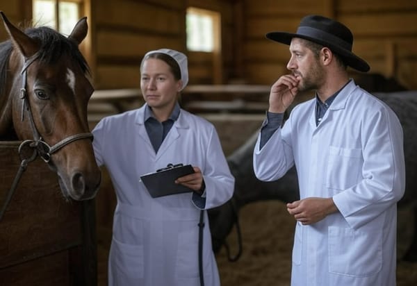 Amish Scientists Announce Development of Self-Driving Horse