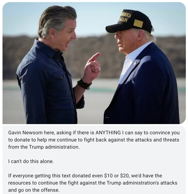 Defiant Gavin Newsom Calls for Donations