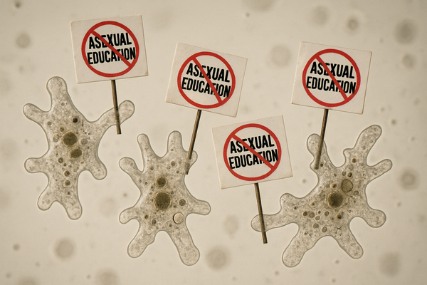 Conservative Amoebas Protest Teaching of Asexual Education in Schools