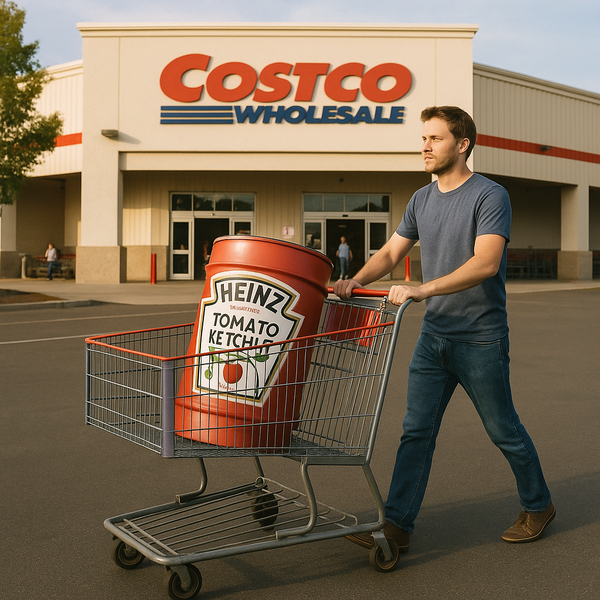 Costco Tricks Another Shopper into Buying 55 Gallon Drum of Ketchup