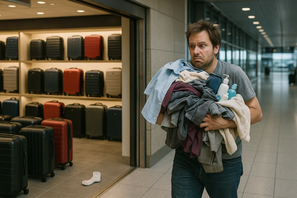 Airport Store Targets Travelers That Forgot to Pack Suitcase