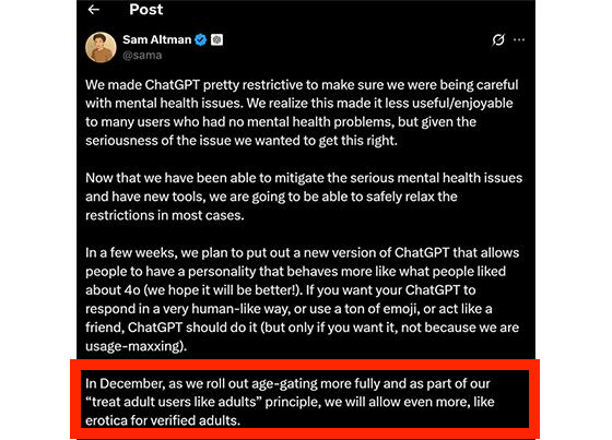 Microsoft Thrilled to Learn $14B Investment Now Generating Erotica