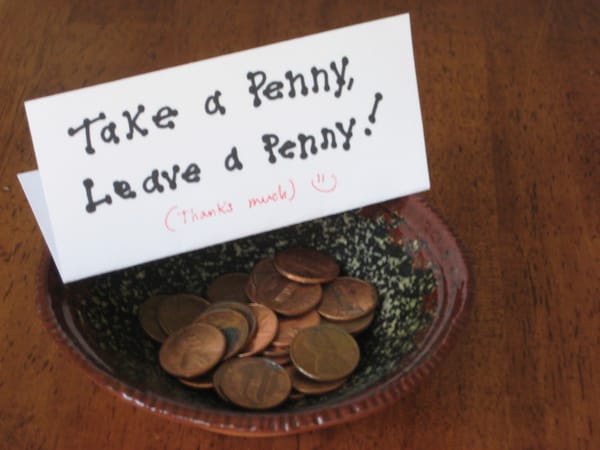 Economist Hospitalized after Spotting Take-a-Penny-Leave-a-Penny Tray