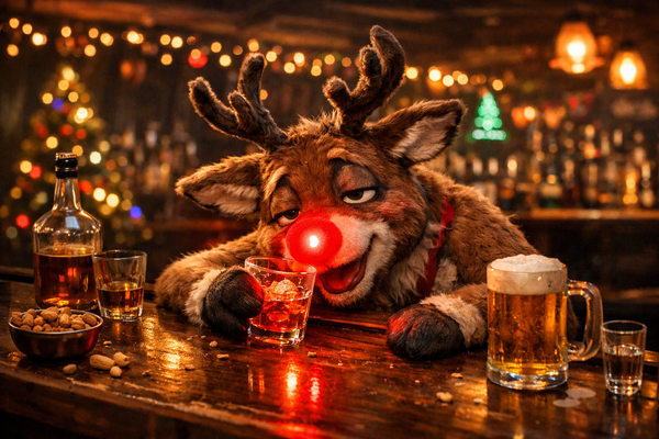Scientists Now Believe Rudolph's Red Nose the Product of Severe Alcoholism
